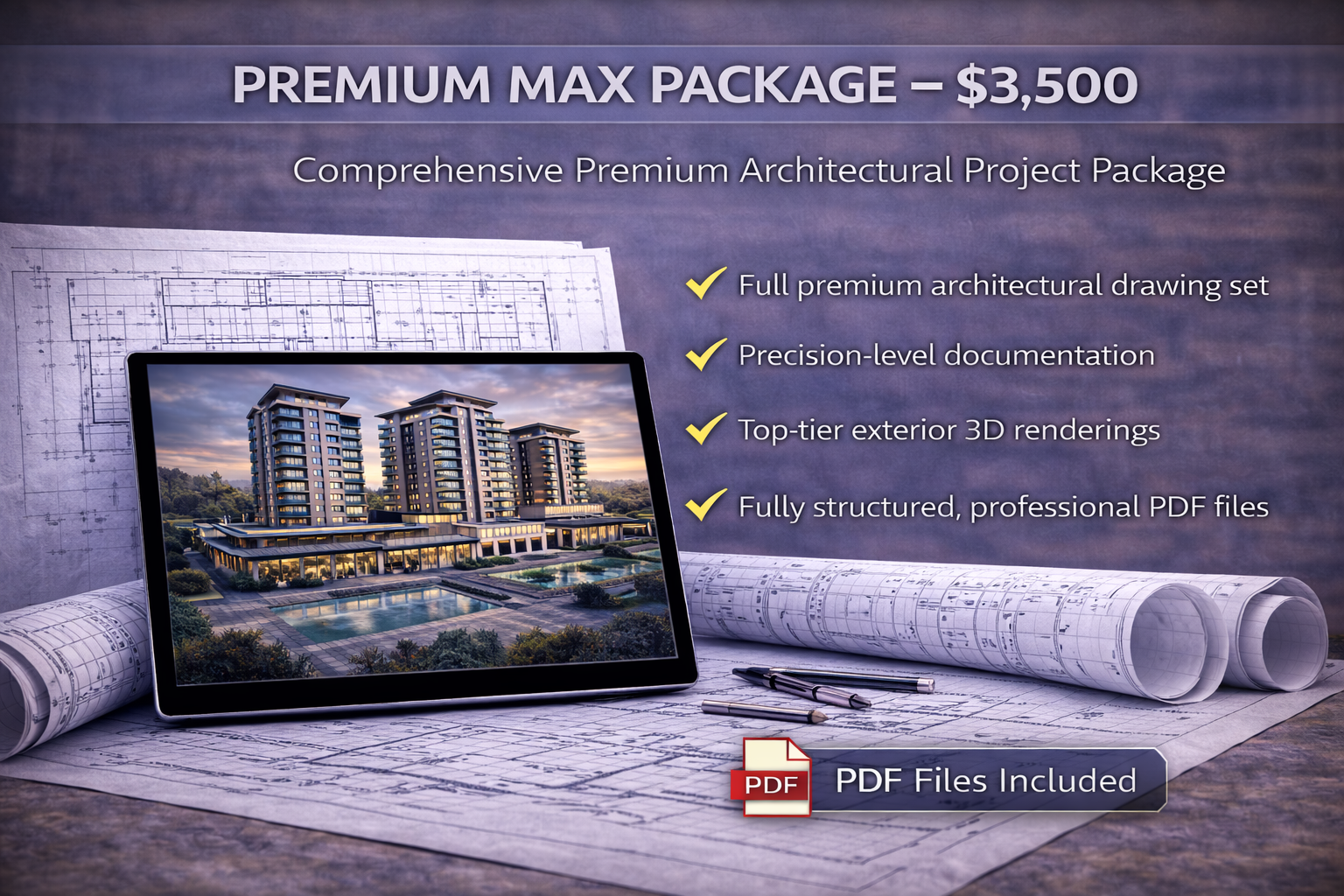 Comprehensive Premium Architectural Project Package - Premium Max Package