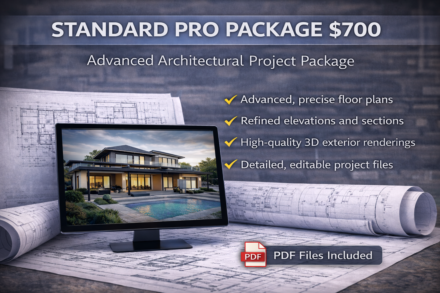 Advanced Architectural Project Package - STANDARD PRO PACKAGE
